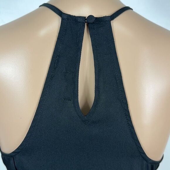 NBD Black Beaded Halter Neck A-line Mini Evening Dress Size S - Picture 5 of 10